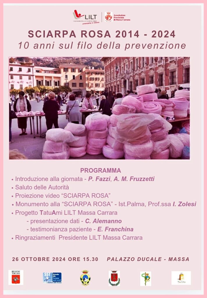 10 anniversario Sciarpa rosa contro il cancro – Evento 