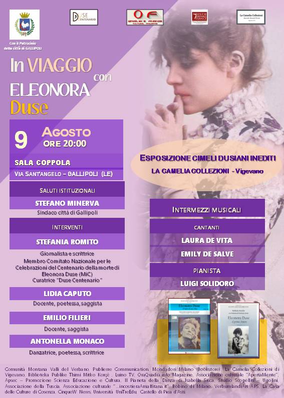 Il tour “In viaggio con Eleonora Duse” fa tappa nella perla del Salento