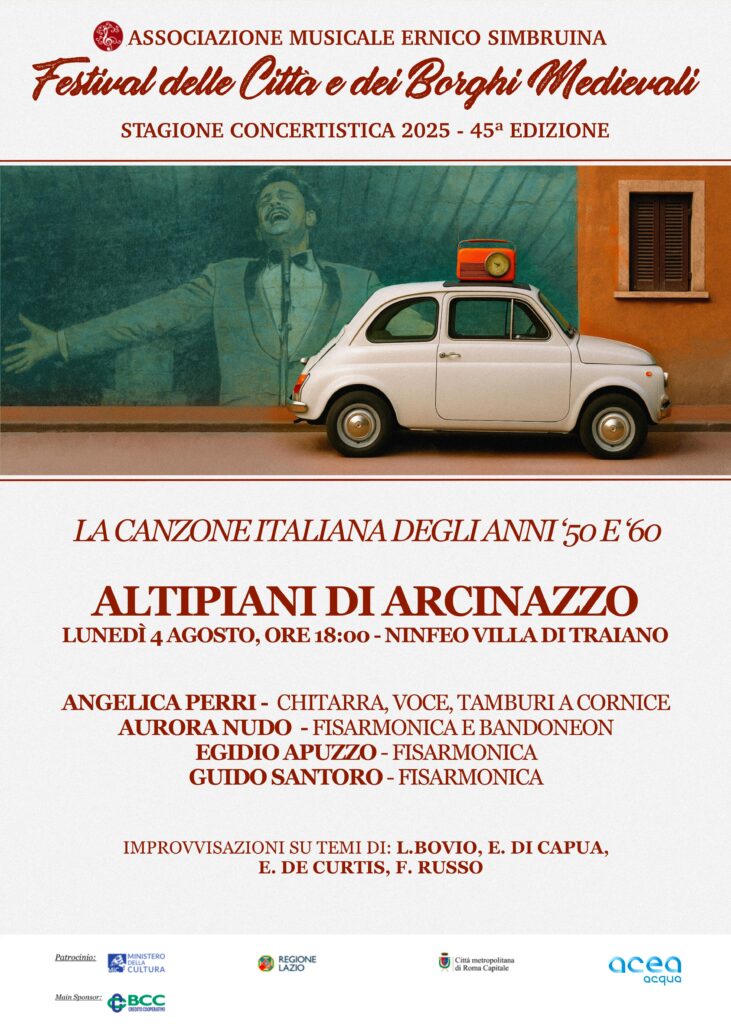Prosegue con successo la 45ma edizione del Festival delle Città Medievali di musica classica dopo gli appuntamenti  iniziali a Paliano e Fiuggi. 