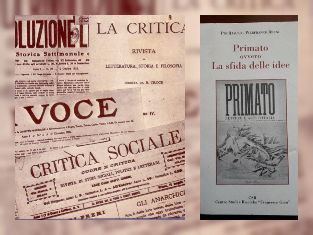 Le Riviste del Novecento. Tra prima e dopo la Grande Guerra. Letteratura e storia 