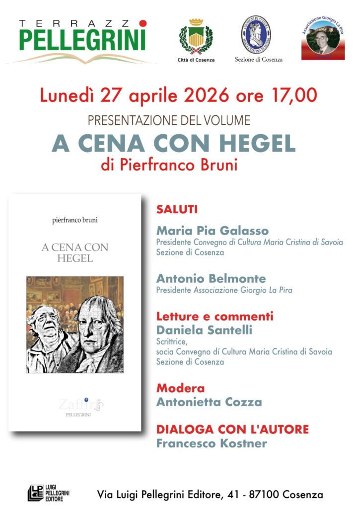 A Cena con Hegel di Pierfranco Bruni.