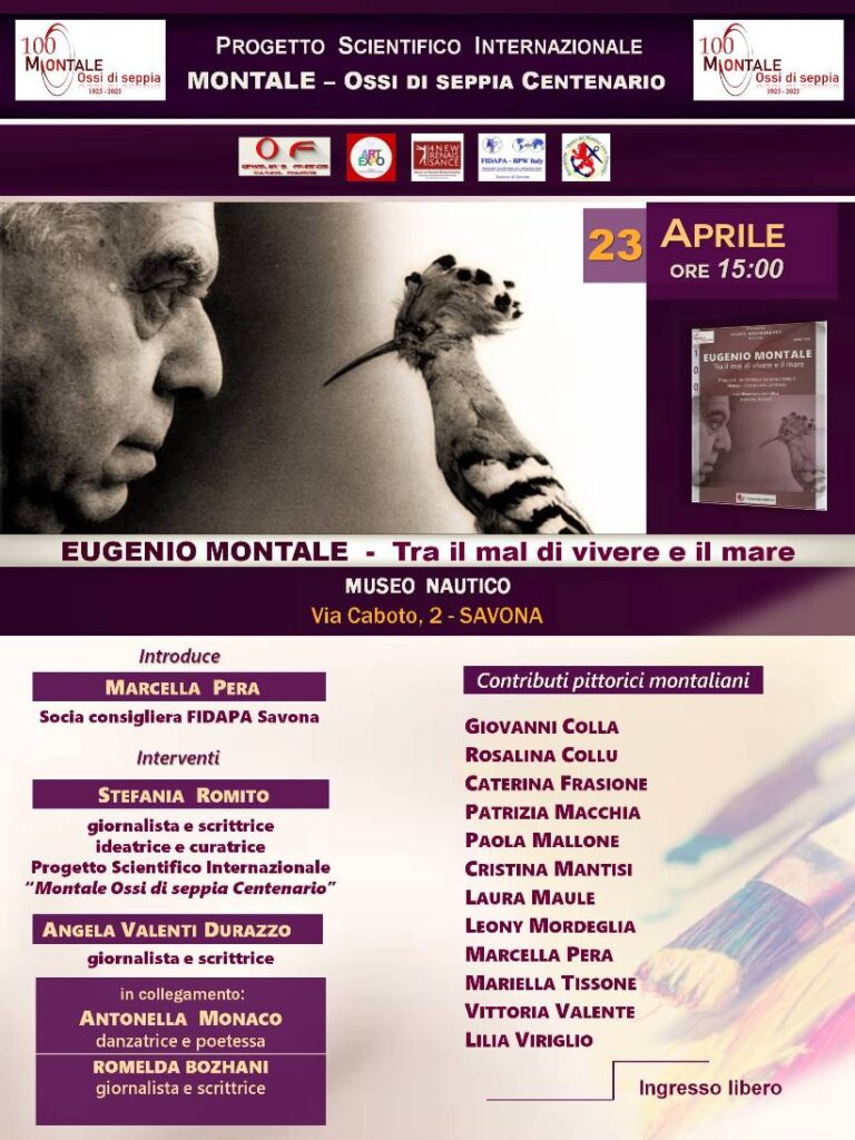  Centenario Montale a Savona: Ossi di seppia al Museo Nautico
