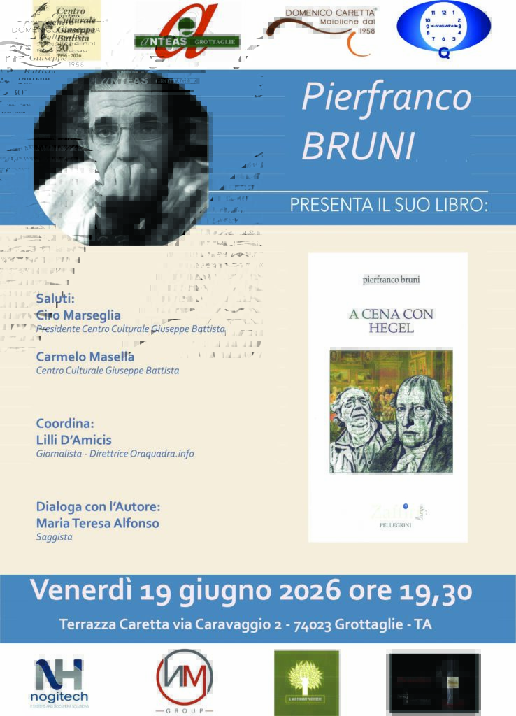 HEGEL E LA FILOSOFIA TRA DIALETTICA E FENOMENOLOGIA A GROTTAGLIE, TARANTO 