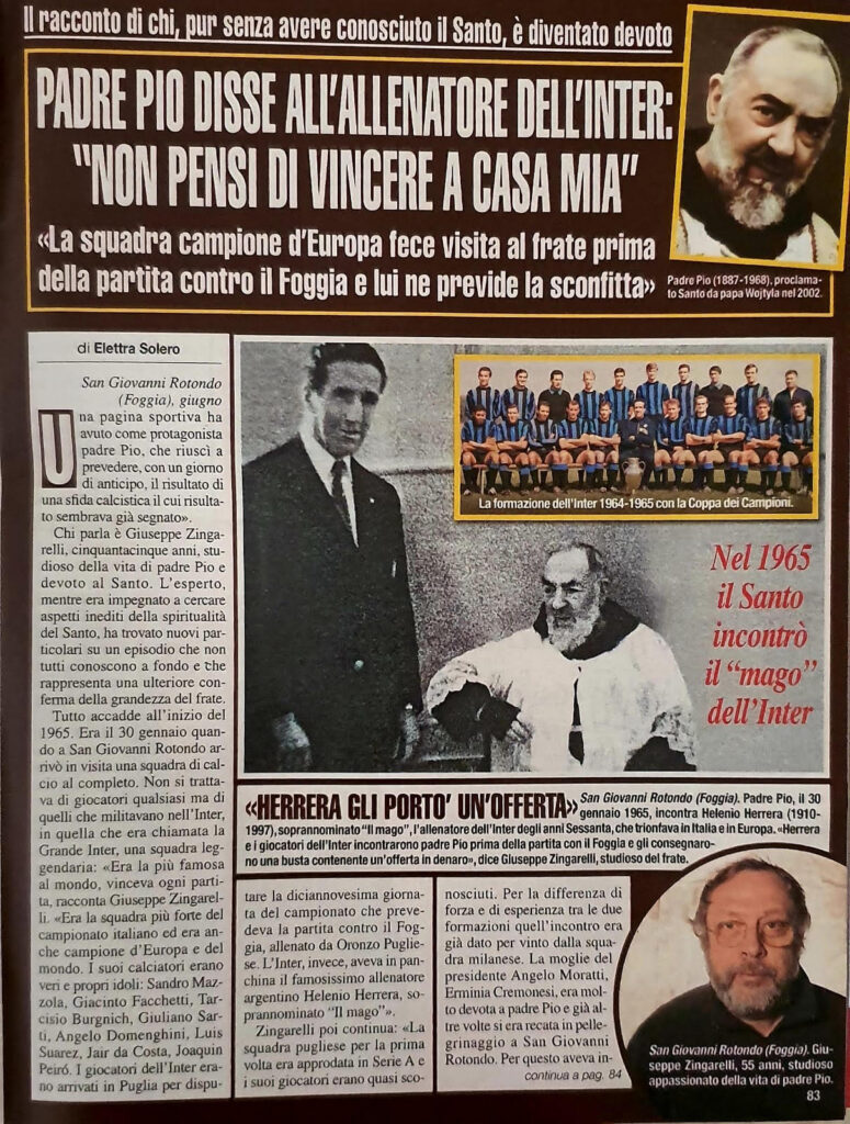 Padre Pio y el Futbol