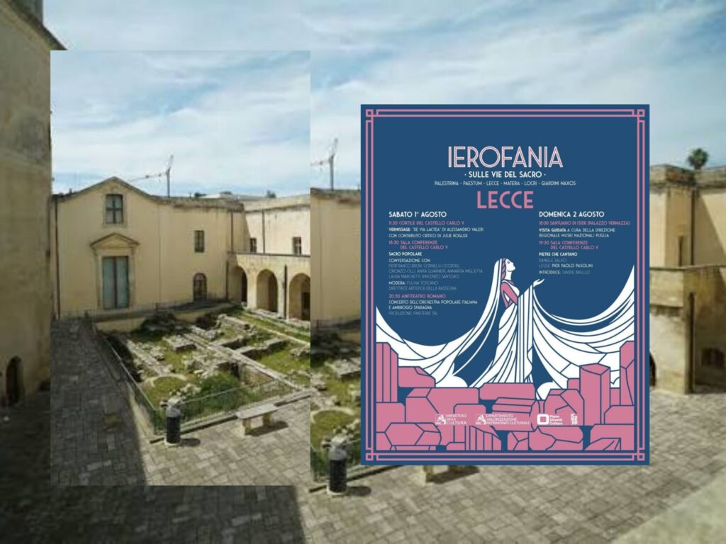 UNA VOLTA C’ERA IL MITO. POI ARRIVÒ IL SACRO. LA  MAGNA GRECIA CHE RACCONTA ANCORA IL MEDITERRANEO. COSÌ A LECCE 1 e 2 AGOSTO