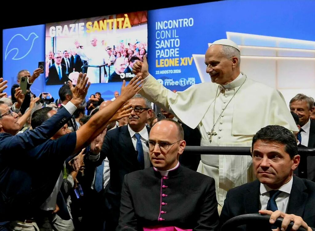 PAPA LEONE XIV A RIMINI. IL PENSIERO FORTE CONTRO IL RELATIVISMO E LE IDEOLOGIE DEL PROGRESSO