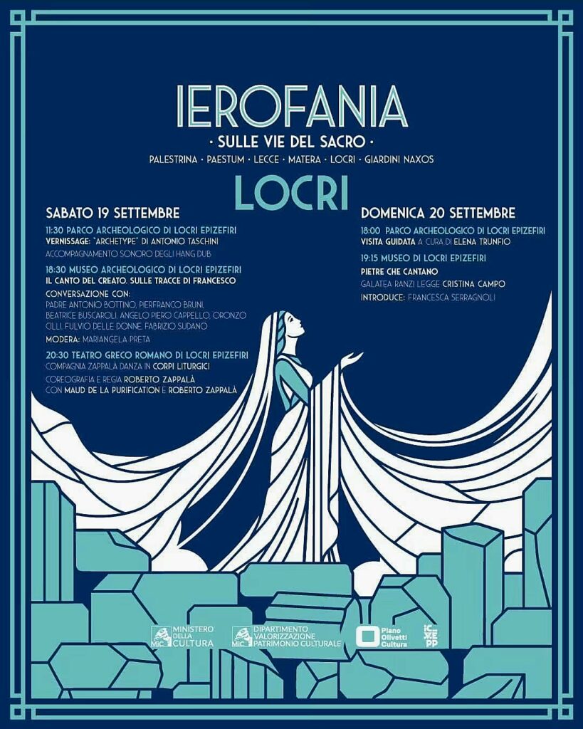 LOCRI.  IEROFANIA – SULLE VIE DEL SACRO ARRIVA A LOCRI. VALORIZZANDO MITO E SACRO