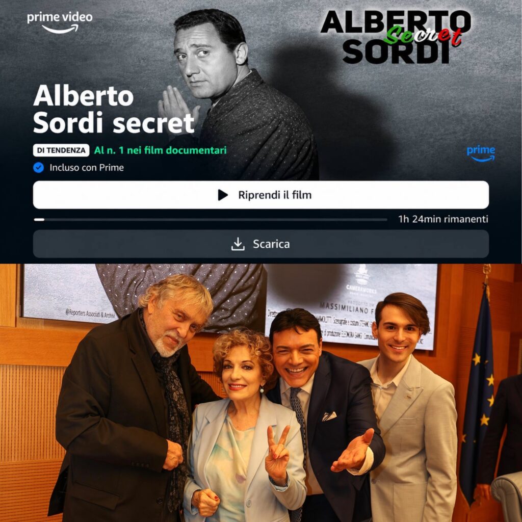 PRIME VIDEO: “ALBERTO SORDI SECRET” DI IGOR RIGHETTI È IN TENDENZA E PRIMO NEI FILM DOCUMENTARI
