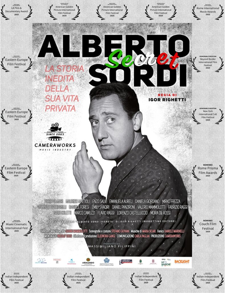 CINEMA: “ALBERTO SORDI SECRET” È ARRIVATO IN ITALIA SU PRIME VIDEO. Presentato ieri nell’Aula dei Gruppi Parlamentari della Camera dei deputati