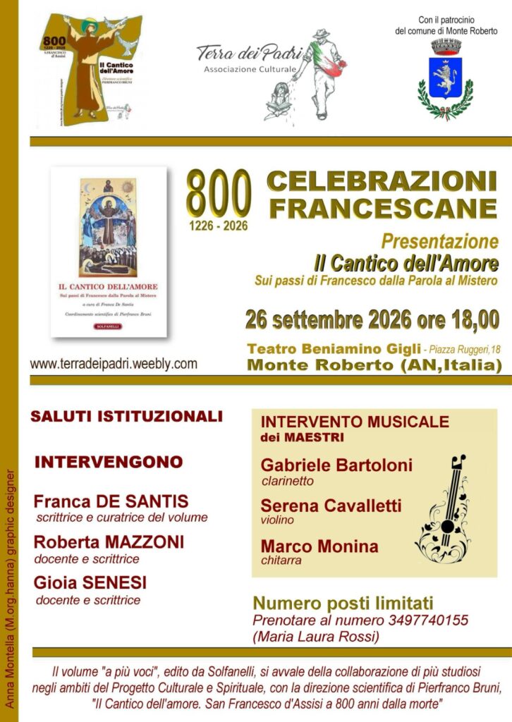 Celebrazioni Francescane – 800 anni dalla morte di San Francesco d’Assisi (1226–2026)
