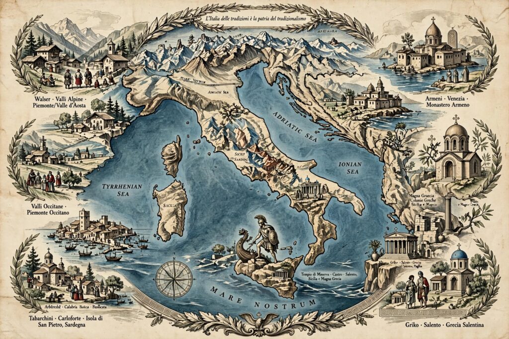 L’ITALIA DELLE TRADIZIONI È LA PATRIA DEL TRADIZIONALISMO. Dalle etnie alla lingua
