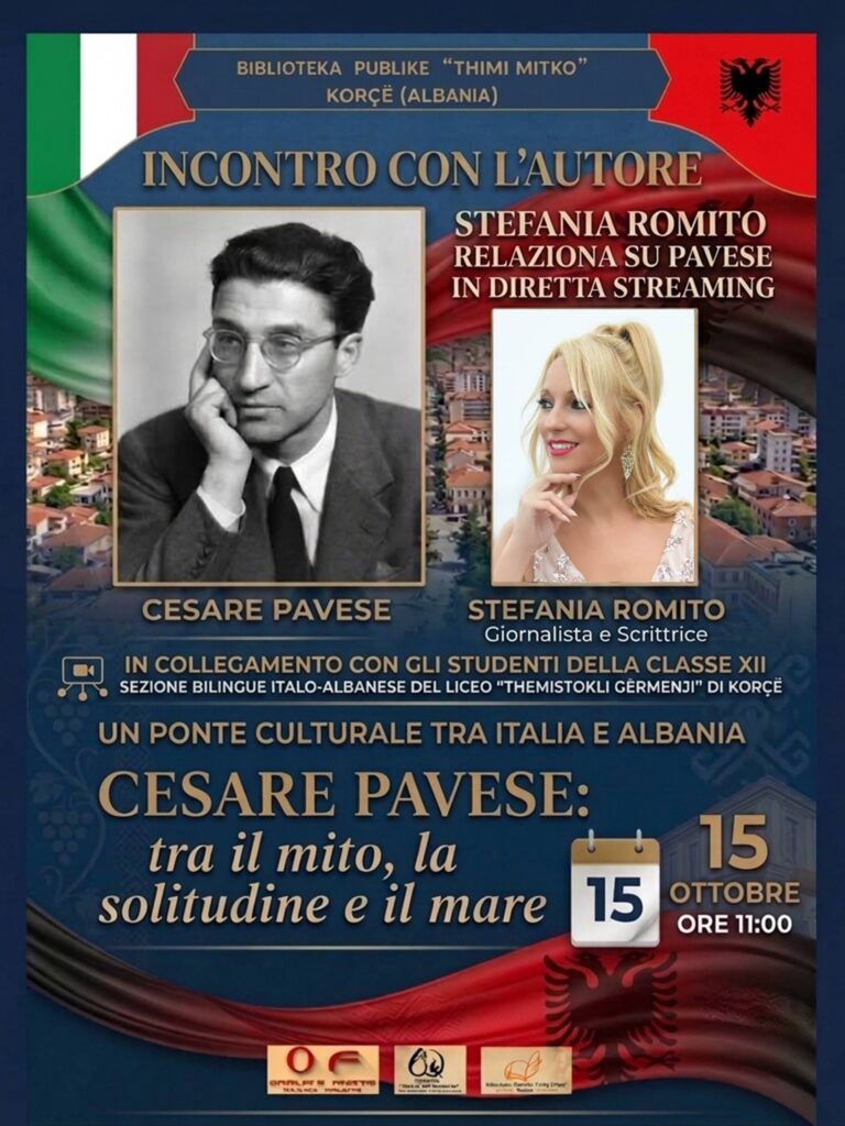 Un ponte culturale tra Italia e Albania: al via il ciclo “Incontri con l’autore” con un appuntamento dedicato a Cesare Pavese