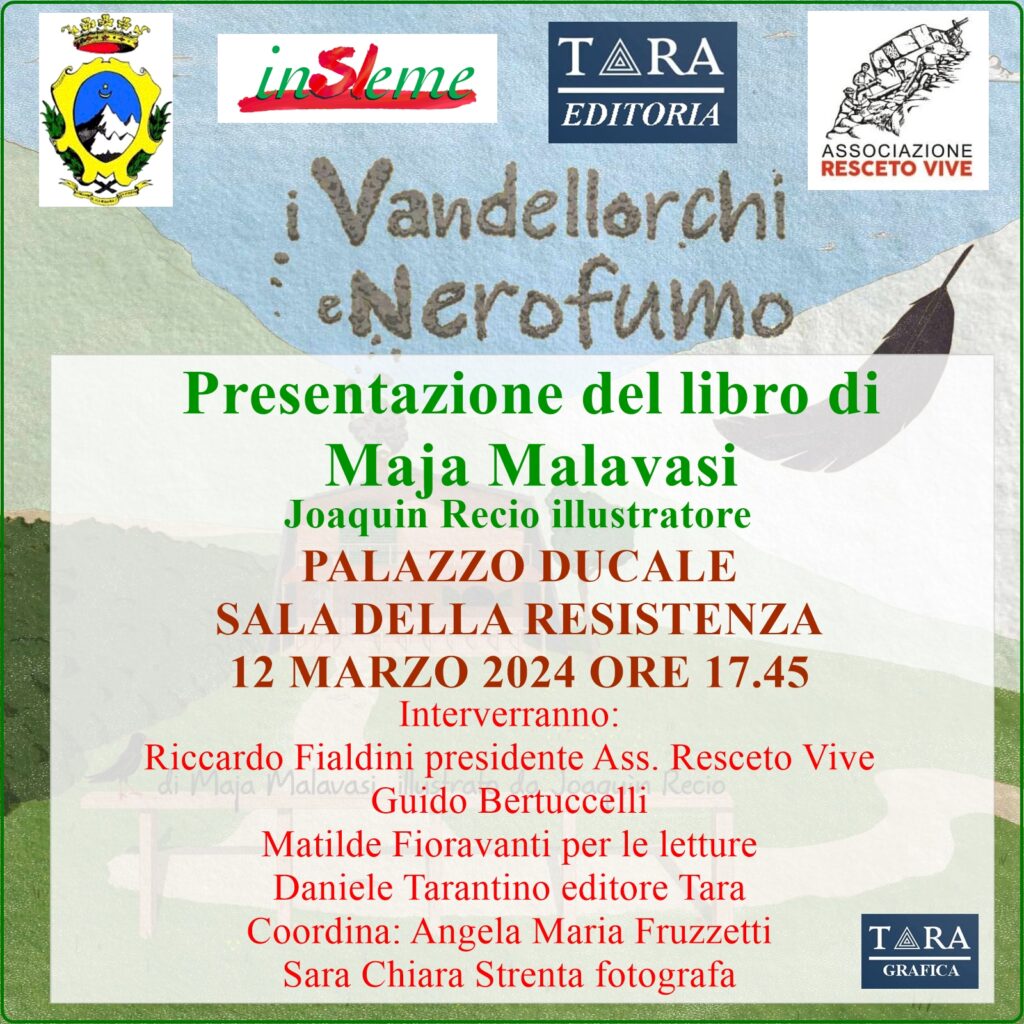 Presentazione LIBRO martedì 12 Marzo