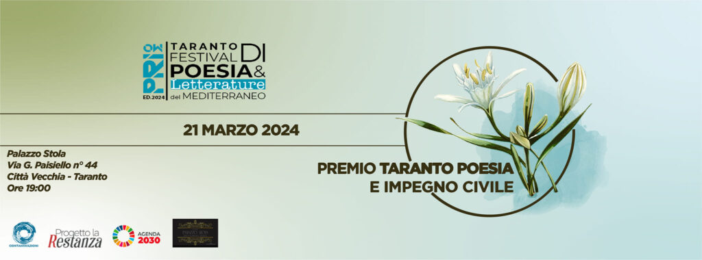 Giornata Poesia e Premio Taranto Poesia: i dettagli dell’evento da sold out