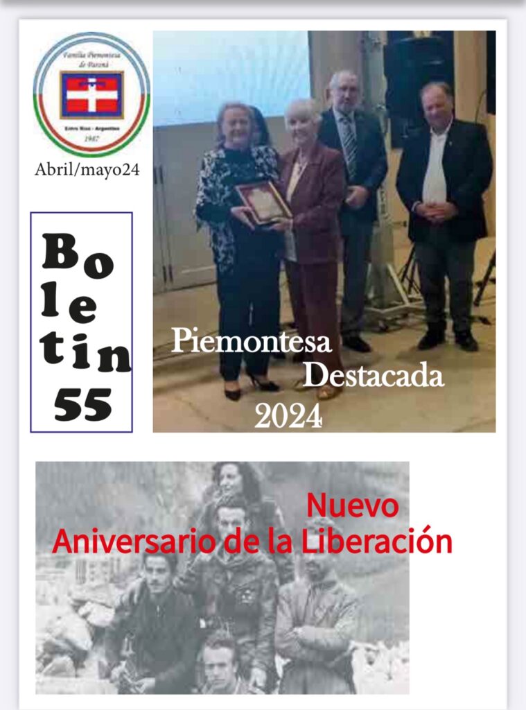 Nuevo Boletín de la Familia Piemontesa de Paraná – Argentina
