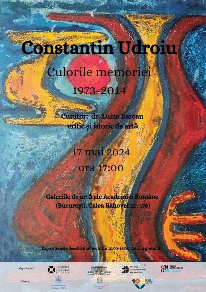A Bucarest la mostra “Constantin Udroiu – I colori della memoria” – Ospitata nelle Gallerie d’Arte dell’Accademia di Romania, resterà aperta fino all’8 giugno