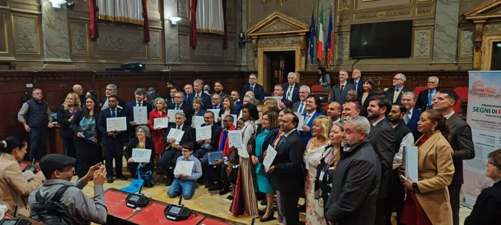 A Santino Spinelli il diploma Onorifico di “Segno di Pace”