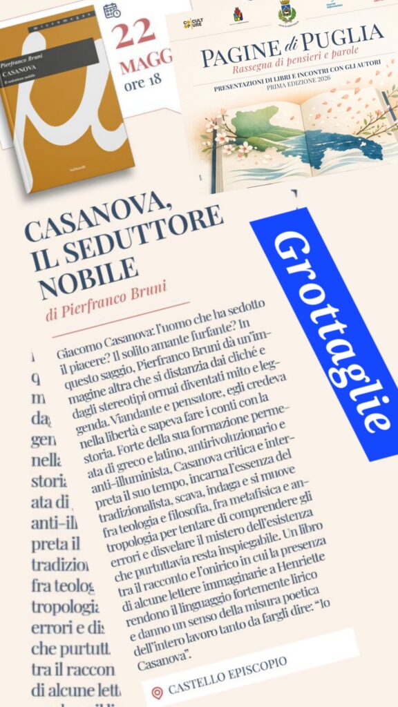 Venerdì 22 maggio 2026 al  Castello Episcopio Grottaglie TA  si parlerà di