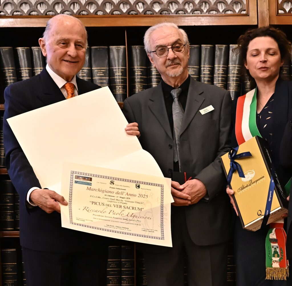 DUE STORICI INSIGNITI NELLA 40^ edizione del “MARCHIGIANO DELL’ ANNO”. LE MOTIVAZIONI DEL PREMIO