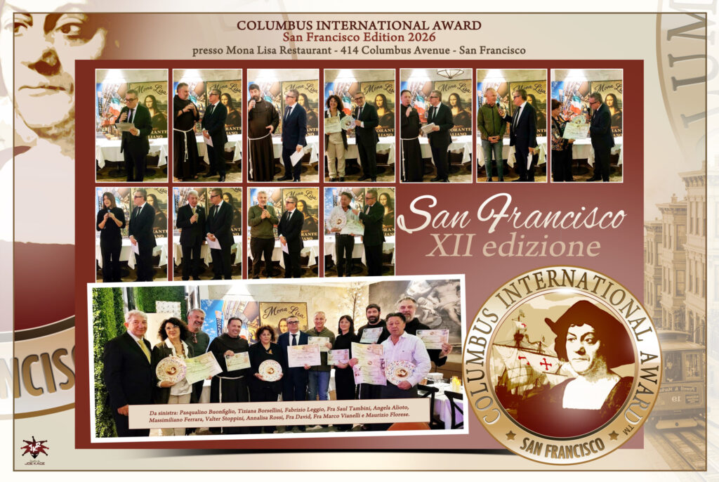 New York, COLUMBUS AWARD, San Francisco e St Francis of Assisi