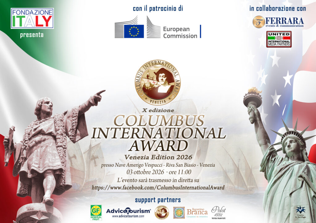 La Nave Scuola Amerigo Vespucci riceve il COLUMBUS INTERNATIONAL AWARD